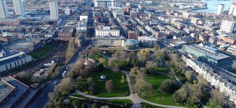 Aerial view of Sunderland